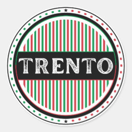 Adesivo Redondo Emblema do Orgulho da Cidade de Trento – Identidad