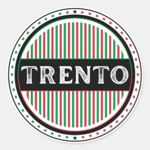 Adesivo Redondo Emblema do Orgulho da Cidade de Trento – Identidad