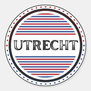Adesivo Redondo Emblema do Orgulho da Cidade de Utrecht – Identida