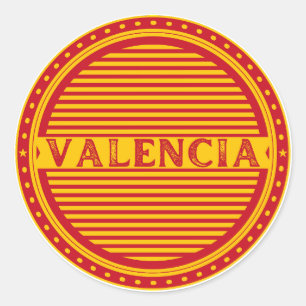 Adesivo Redondo Emblema do Orgulho da Cidade de Valência – Identid