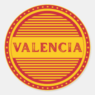 Adesivo Redondo Emblema do Orgulho da Cidade de Valência – Identid