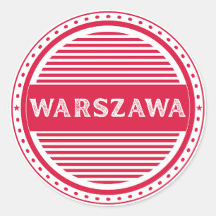 Adesivo Redondo Emblema do Orgulho da Cidade de Varsóvia – Identid