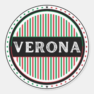 Adesivo Redondo Emblema do Orgulho da Cidade de Verona – Identidad