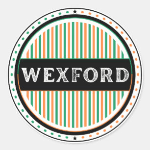 Adesivo Redondo Emblema do Orgulho da Cidade de Wexford – Identida