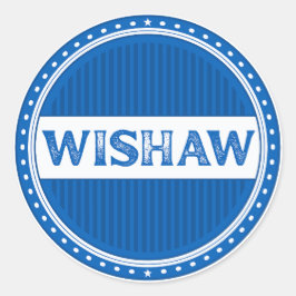 Adesivo Redondo Emblema do Orgulho da Cidade de Wishaw – Identidad