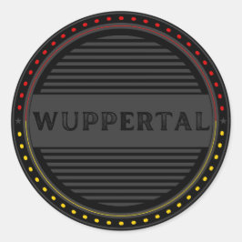 Adesivo Redondo Emblema do Orgulho da Cidade de Wuppertal – Identi