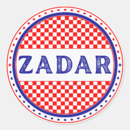 Adesivo Redondo Emblema do Orgulho da Cidade de Zadar – Identidade