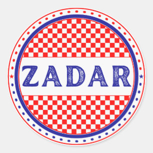 Adesivo Redondo Emblema do Orgulho da Cidade de Zadar – Identidade