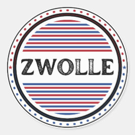 Adesivo Redondo Emblema do Orgulho da Cidade de Zwolle – Identidad