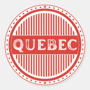 Adesivo Redondo Emblema do Orgulho de Cidade de Quebec – Identidad