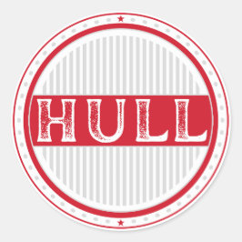 Adesivo Redondo Emblema do Orgulho de Hull City – Identidade Ingle