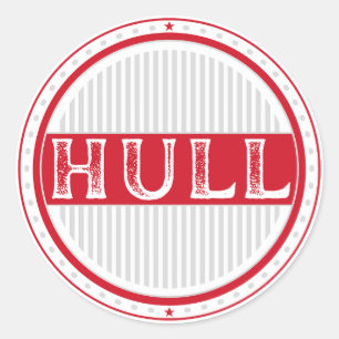 Adesivo Redondo Emblema do Orgulho de Hull City – Identidade Ingle