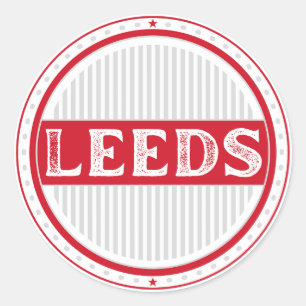 Adesivo Redondo Emblema do Orgulho de Leeds – Identidade Inglesa