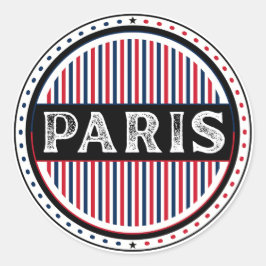 Adesivo Redondo Emblema do Orgulho de Paris – Identidade Francesa