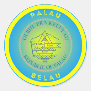 Adesivo Redondo Emblema do Patrimônio de Palau