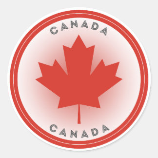 Adesivo Redondo Emblema do Patrimônio do Canadá