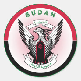 Adesivo Redondo Emblema do Patrimônio Sudanês