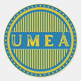Adesivo Redondo Emblema do Umeå City Pride – Identidade Sueca