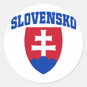 Adesivo Redondo Emblema eslovaco