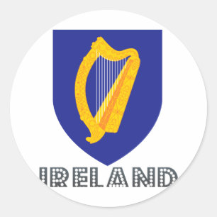 Adesivo Redondo Emblema irlandês