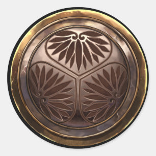 Adesivo Redondo Emblema Japonês (Kamon)