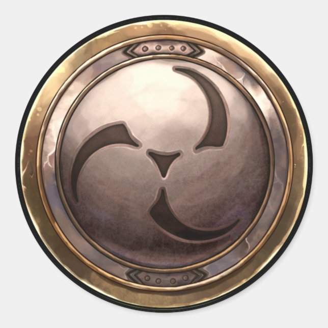 Adesivo Redondo Emblema Japonês (Kamon) (Frente)