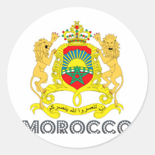 Adesivo Redondo Emblema marroquino