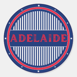 Adesivo Redondo Emblema Orgulho da Cidade de Adelaide – Identidade