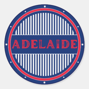 Adesivo Redondo Emblema Orgulho da Cidade de Adelaide – Identidade
