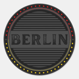 Adesivo Redondo Emblema Orgulho da Cidade de Berlim – Identidade A