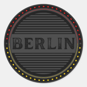Adesivo Redondo Emblema Orgulho da Cidade de Berlim – Identidade A