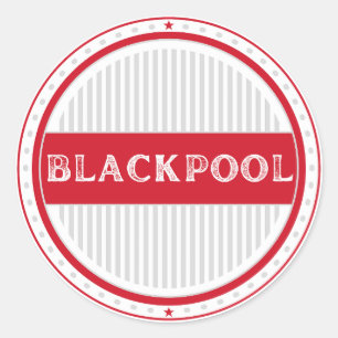 Adesivo Redondo Emblema Orgulho da Cidade de Blackpool – Identidad