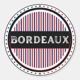 Adesivo Redondo Emblema Orgulho da Cidade de Bordeaux – Identidade