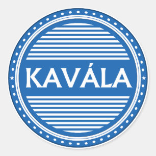 Adesivo Redondo Emblema Orgulho da Cidade de Kavala – Identidade G