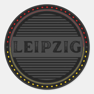 Adesivo Redondo Emblema Orgulho da Cidade de Leipzig – Identidade