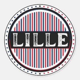 Adesivo Redondo Emblema Orgulho da Cidade de Lille – Identidade Fr