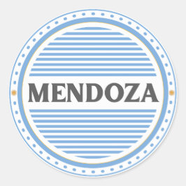 Adesivo Redondo Emblema Orgulho da Cidade de Mendoza – Identidade