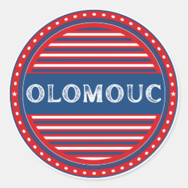 Adesivo Redondo Emblema Orgulho da Cidade de Olomouc – Identidade