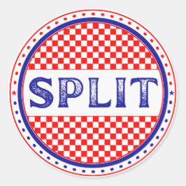 Adesivo Redondo Emblema Orgulho da Cidade de Split – Identidade Cr