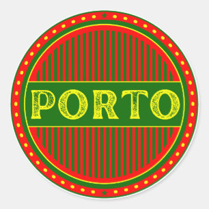 Adesivo Redondo Emblema Orgulho da Cidade do Porto – Identidade Po