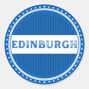 Adesivo Redondo EMBLEMA Orgulho da Cidade – Identidade Escocesa