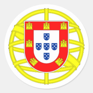 Adesivo Redondo Emblema Português