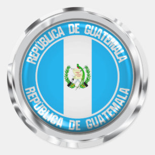 Adesivo Redondo Emblema redondo de Guatemala