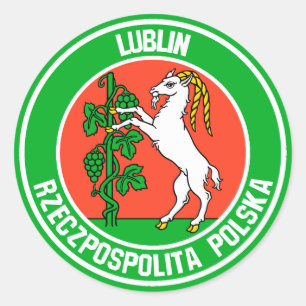 Adesivo Redondo Emblema redondo de Lublin