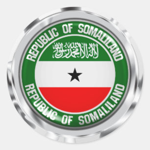 Adesivo Redondo Emblema redondo de Somaliland