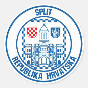 Adesivo Redondo Emblema redondo rachado