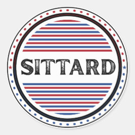 Adesivo Redondo Emblema Sittard City Pride – Identidade Holandesa
