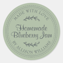 Adesivo Redondo Embrada russa de mirtilo de mirtilo Canning Laurel