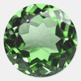 Adesivo Redondo Emerald 1 Sticker