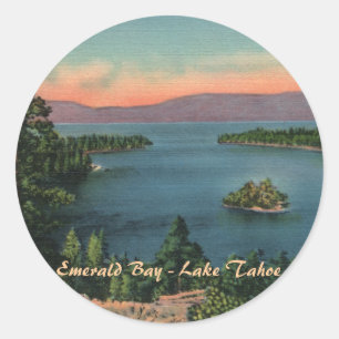 Adesivo Redondo Emerald Bay - Lago Tahoe Stickers